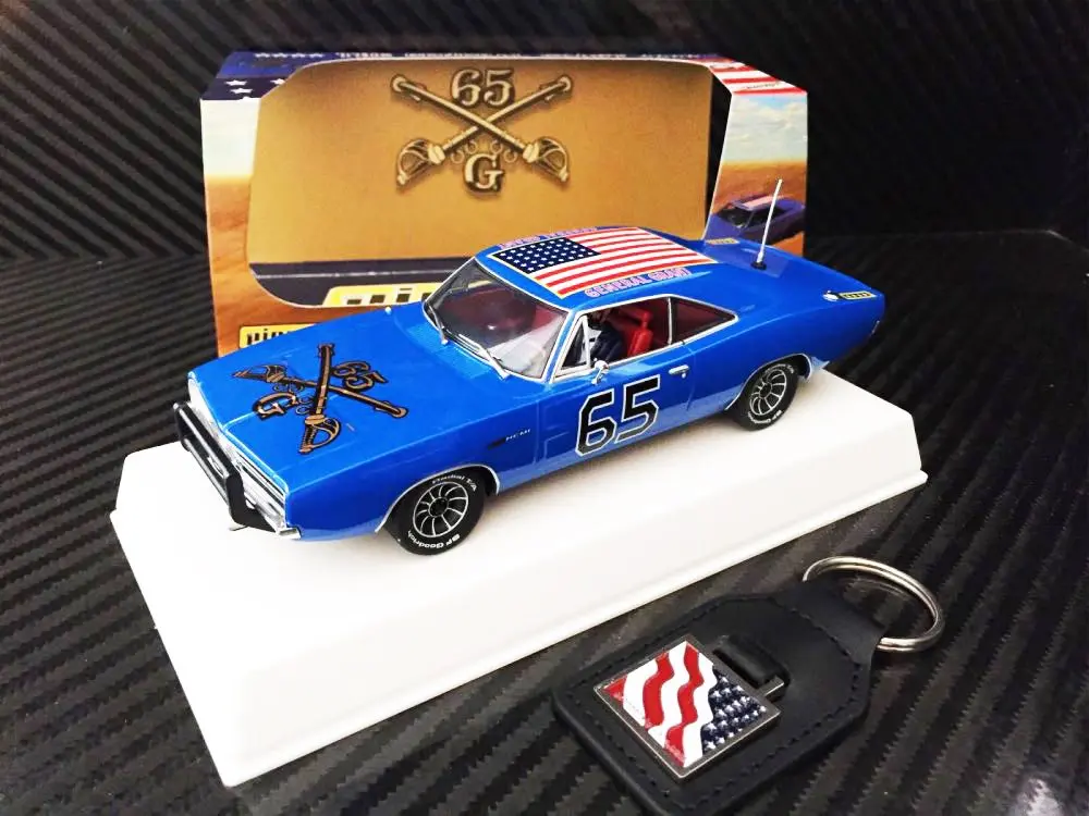 Pioneer "The General Grant" Blue 1969 Dodge Charger Dpr 1/32 Scale Slot Car P094 1