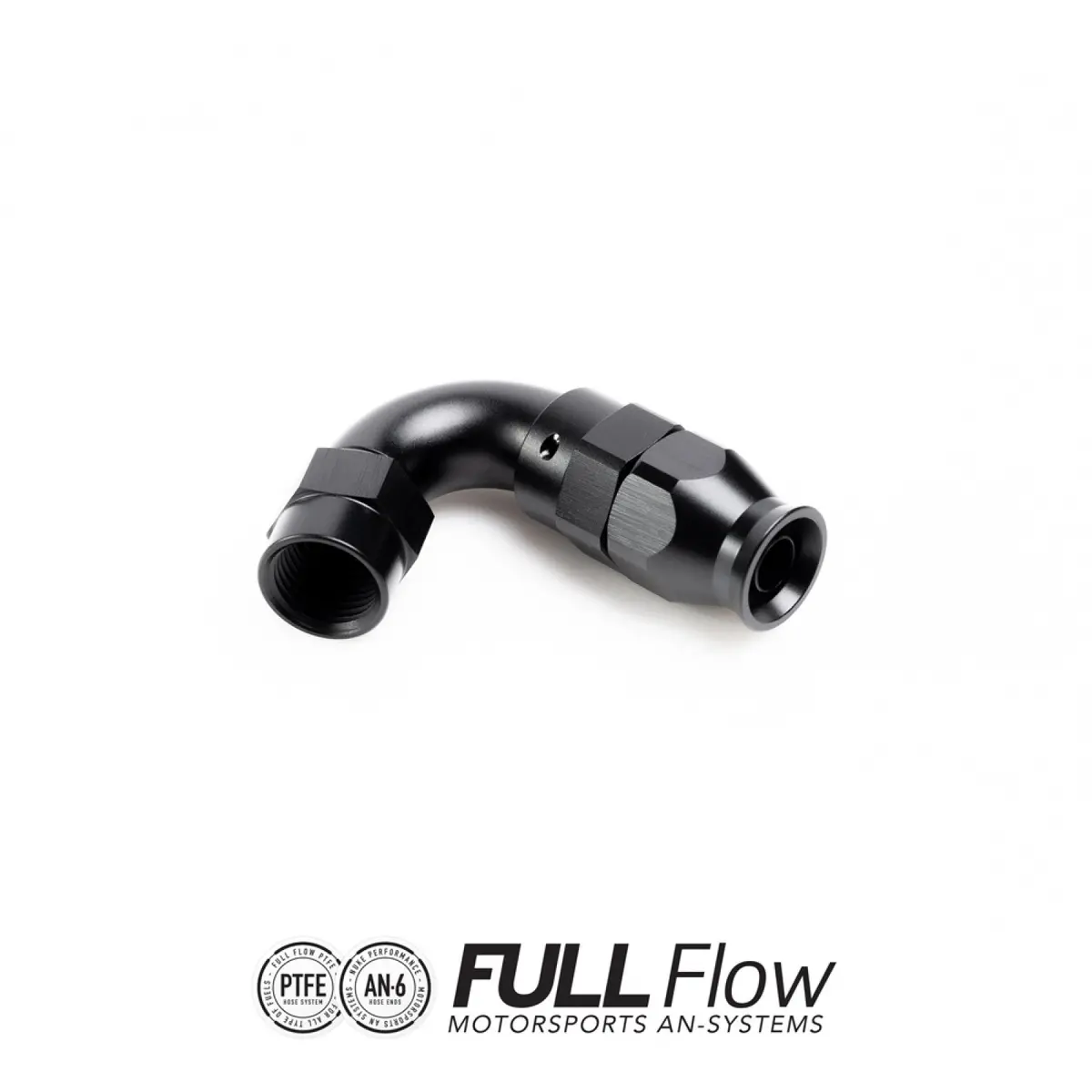 Nuke Performance Full Flow Ptfe Hose End Fitting 120 Degree An-8 1
