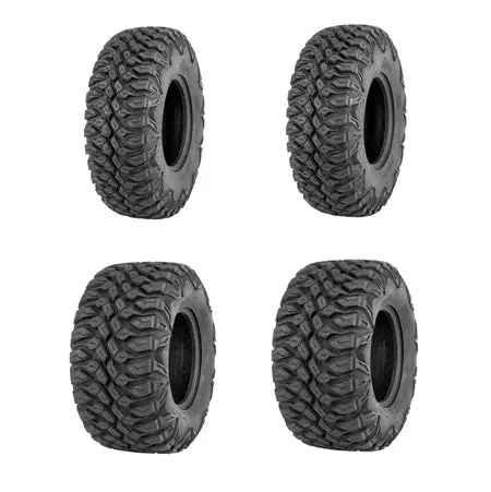 Quadboss Qbt846 Tires 2 Ea. 27X9-12 & 2 Ea. 27X11-12 - Set 1