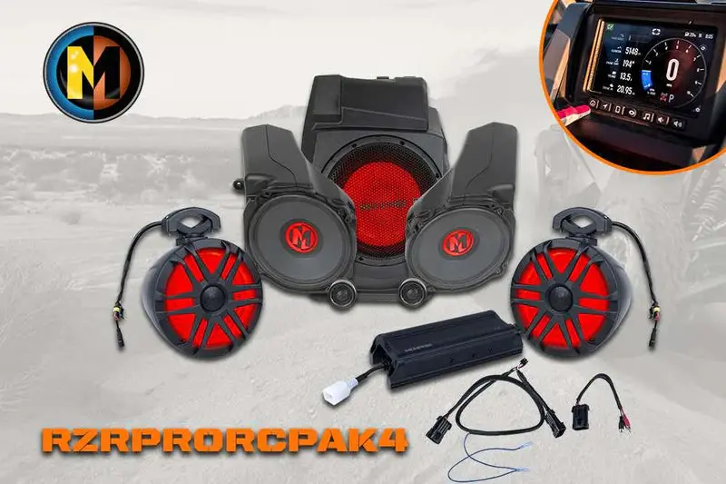 Memphis Audio Rzr Ride Command Pro 4 Plus Audio Kit (Pro Xp - Pro R - Turbo R) 2