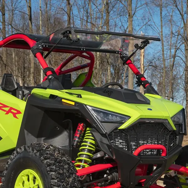 Superatv Polaris Rzr Pro R Flip Up Windshields 1