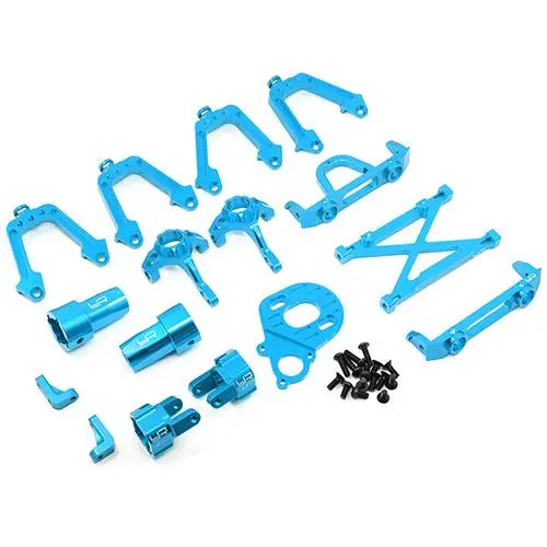 Yeah Racing Axial Scx10 Blue Aluminum Upgrade Kit Scx10-S01bu 1