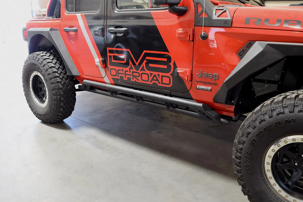 Jeep Jl Tubular Rock Slider With Plated End Caps 18-Present Wrangler Jl 1