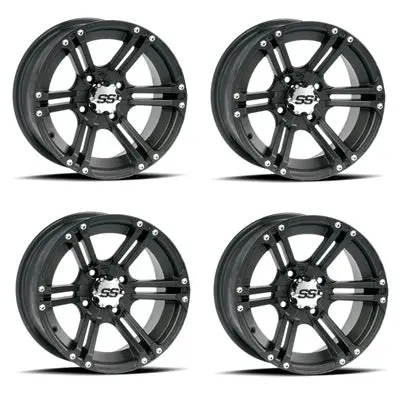 Itp Ss212 Matte Black Wheels | 12X7 | 4/110 1