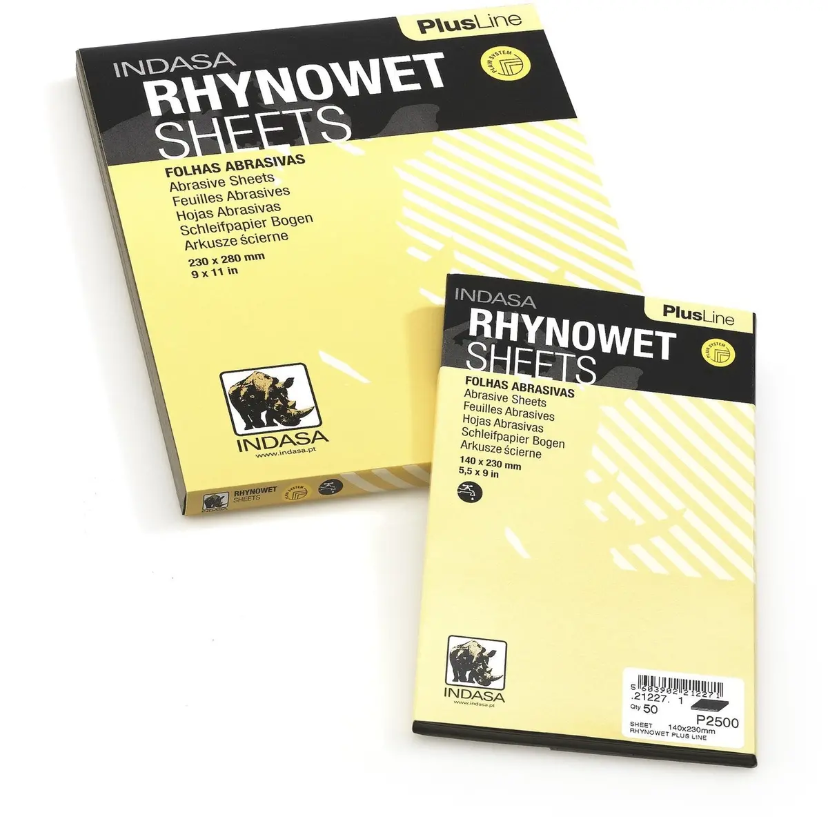 Indasa 2-2000 Rhynowet Wet Or Dry 2000 Grit Sand Paper, 5-1/2" X 9", Sleeve (50 Sheets) 1