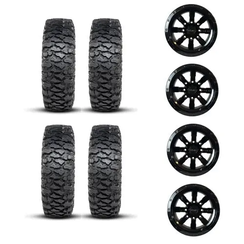 Itp Savage Xt Tire & Wheel Kits 28X10-14 On 4/110 Wheels 5
