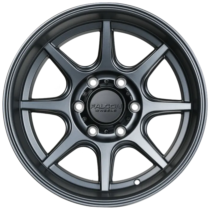 T8 - Full Matte Gunmetal - 17X9 (-38Mm) 1