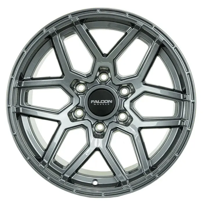 T9 - Gloss Gunmetal - 17X9 (-15Mm) 1