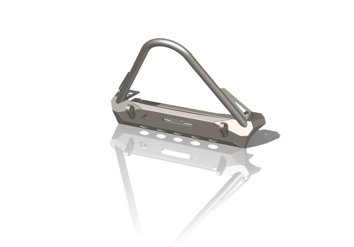 Pyro Stubby Front Bumper W/ Stinger | Jeep Wrangler Cj/Yj/Tj 1