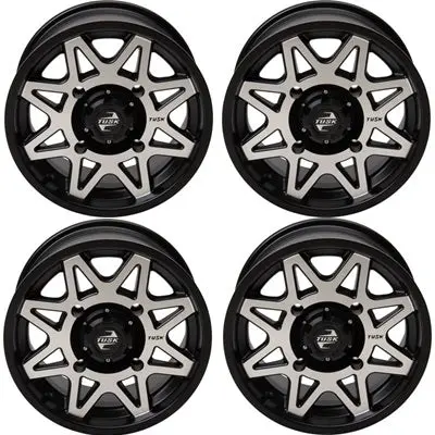 Tusk Tintic Wheels -  Machined & Black 1