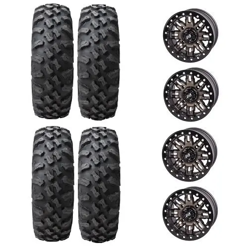 Megabite 32x10-14 Beadlock Tire-and-Wheel Kit for 4/137 Bolt Pattern - Image 4