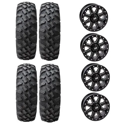Megabite 28x10-14 Beadlock Tire-and-Wheel Kit for 4/156 Bolt Pattern - Image 7