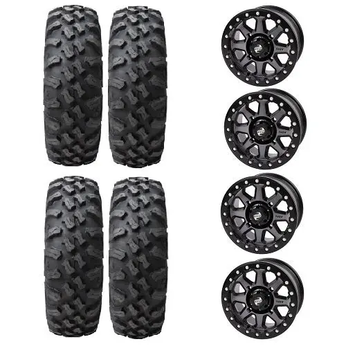 Megabite Tire & Wheel Kits 34X10-15 On 4/137 Beadlocks 5