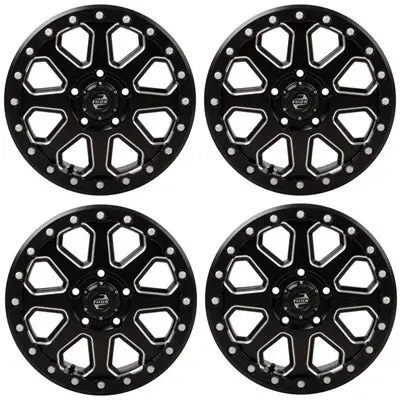 Tusk Uinta Beadlock Rims – Milled Black Design