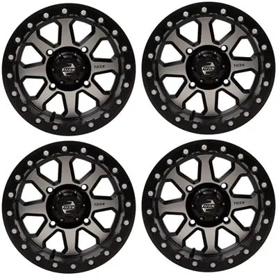 Tusk Uinta Beadlock Wheels - Machined & Black 1
