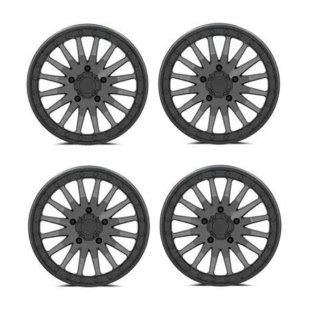 Valor V06 Beadlock Wheels - Brushed Gunmetal 1