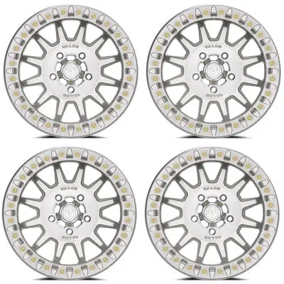 Valor V09 Beadlock Wheels - Raw Machined 1