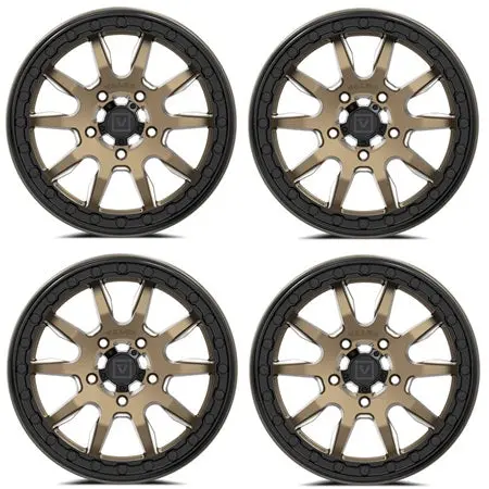 Valor V15 Beadlock Wheels - Satin Bronze 1