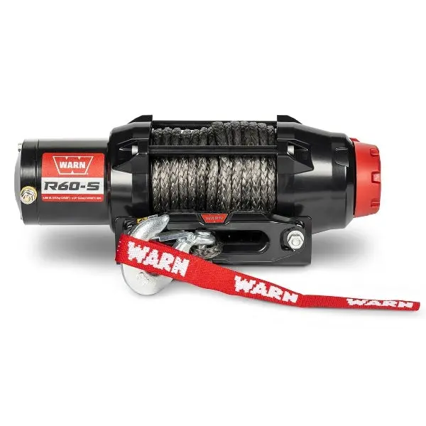 Warn R-Series R60-S Winch - Synthetic Rope W/Corded Remote 1