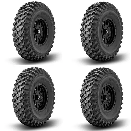 Xt Warrior Sticky Tire & Wheel Kits 35X10-15 On 4/156 Wheels 14