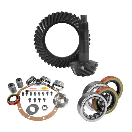 8.875 Inch Gm 12T Thick 3.73 Rear Ring And Pinion Install Kit Axle Bearings And Seals - 1