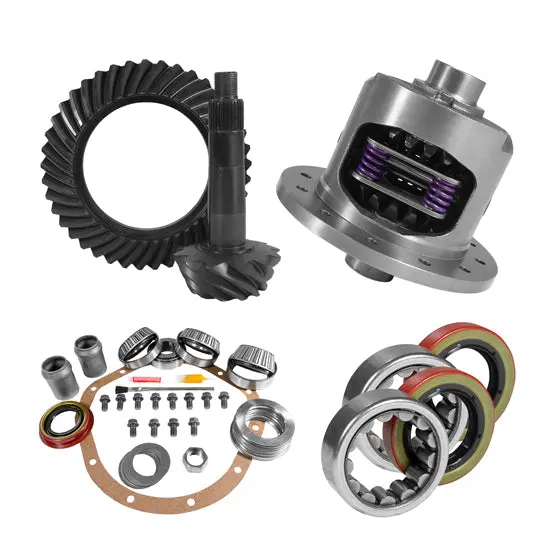 8.875 Inch Gm 12T 3.42 Rear Ring And Pinion Install Kit 30 Spline Positraction Axle Bearings - 1