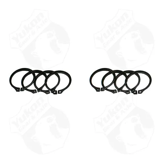 4 Full Circle Snap Rings Fit 297X U-Joint With Aftermarket Axle - 1