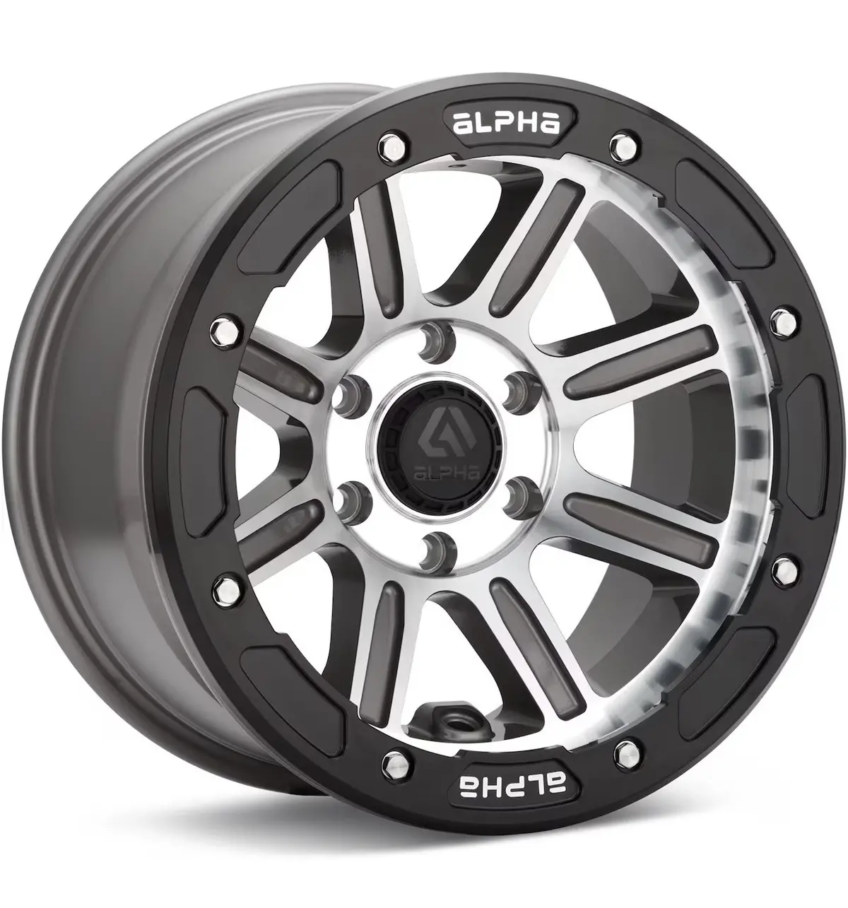 Xcommander Grey Machined W/Black Ring 17X9 -18Mm (Set Of 4) 1