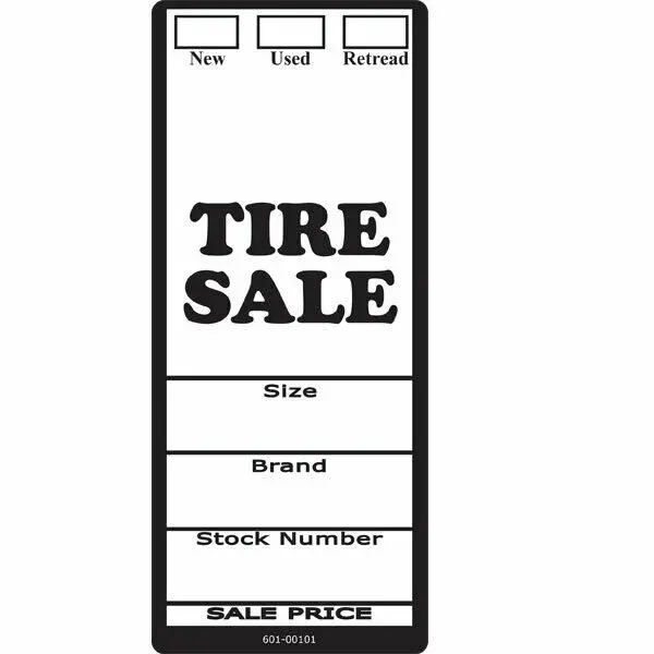 Tl101 6" X 2-1/2" / Used / Retread Tire Labels Roll Of 500 1
