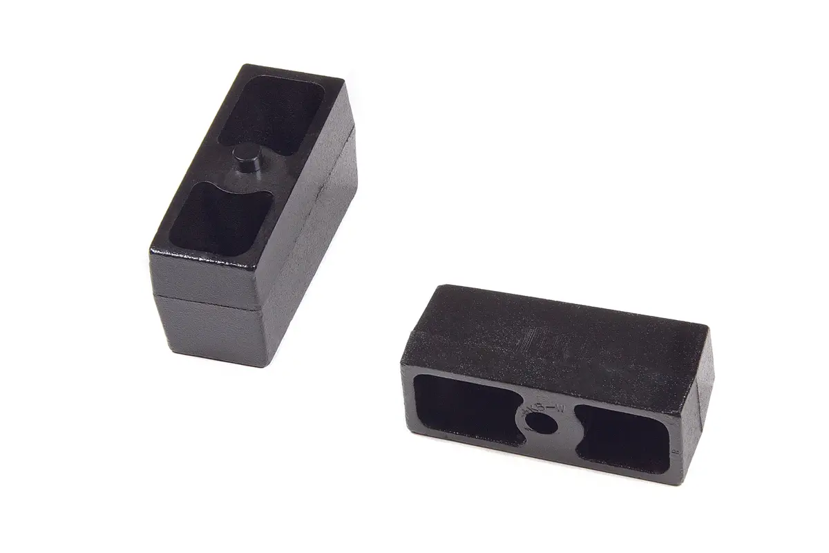 Rear Lift Blocks - 9/16 In Pin - Cast Iron | 2 Inch Lift | Universal Fitment 1