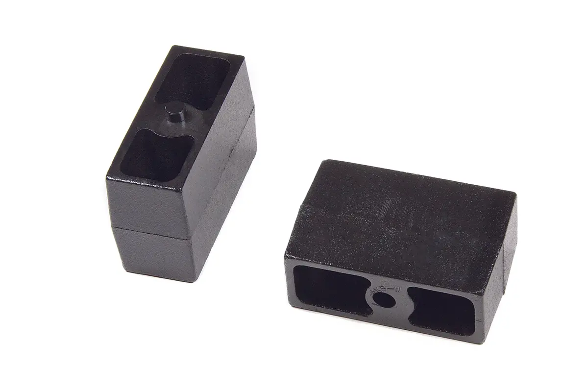 Rear Lift Blocks - 9/16 In Pin - Cast Iron | 4 Inch Lift | Universal Fitment 1