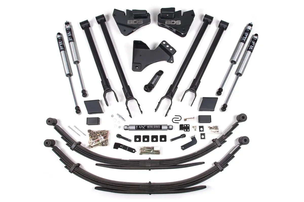 4 Inch Lift Kit | 4-Link Conversion | Ford F250/F350 Super Duty (17-19) 4Wd | Diesel 6