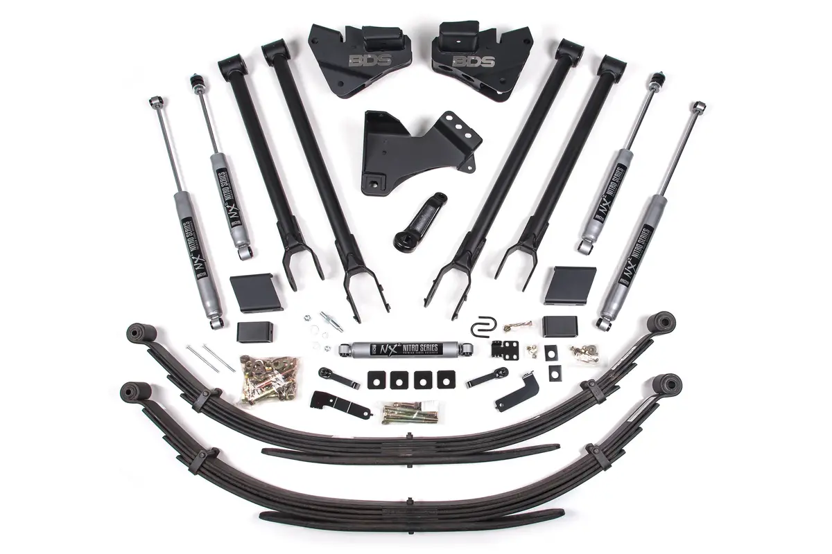 4 Inch Lift Kit | 4-Link Conversion | Ford F250/F350 Super Duty (17-19) 4Wd | Diesel 7
