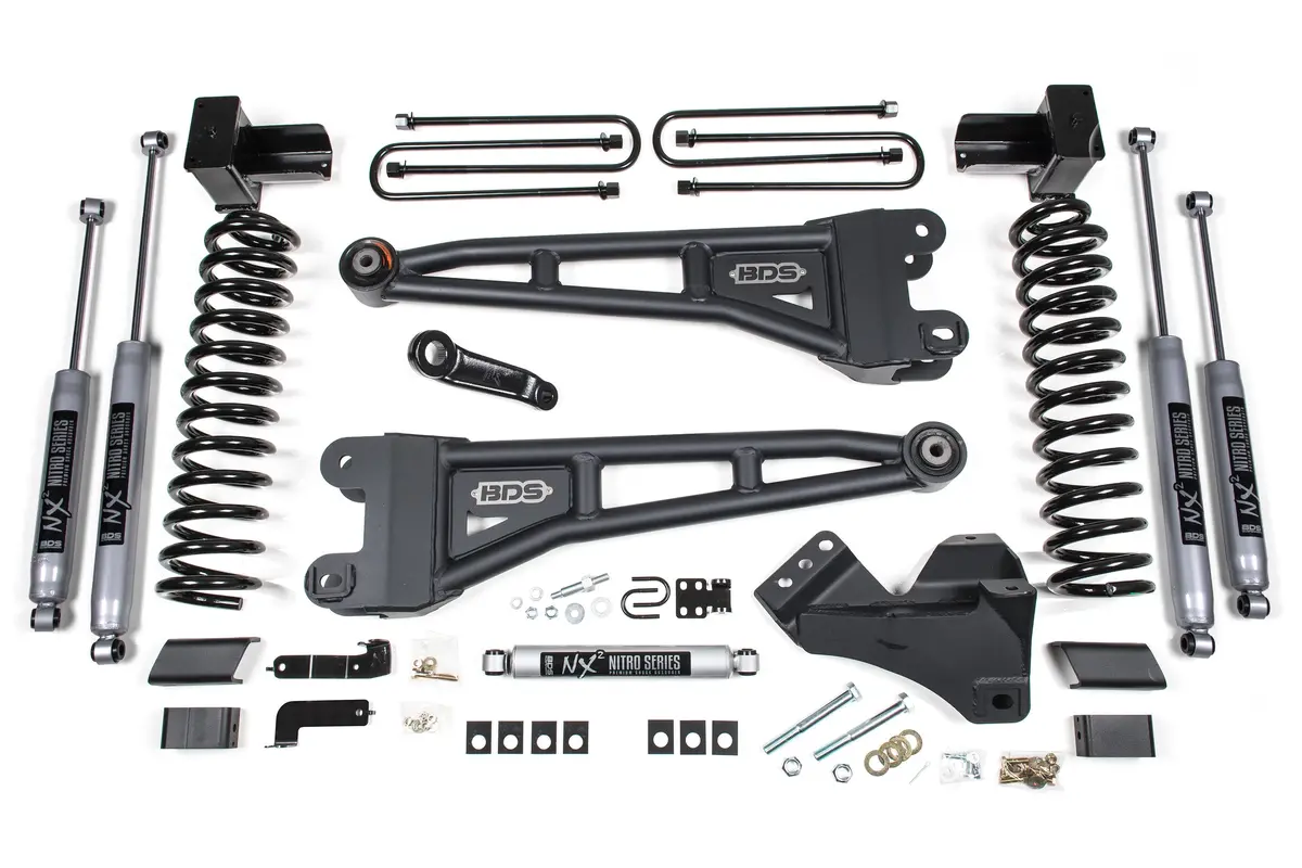 4 Inch Lift Kit W/ Radius Arm | Ford F350 Super Duty Drw (17-19) 4Wd | Gas 2