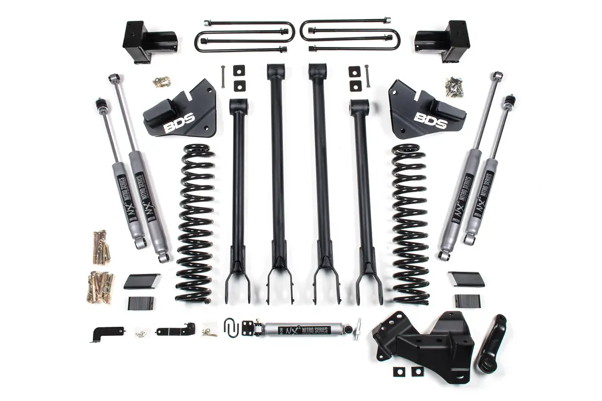 4 Inch Lift Kit W/ 4-Link | Ford F350 Super Duty Drw (17-19) 4Wd | Diesel 2