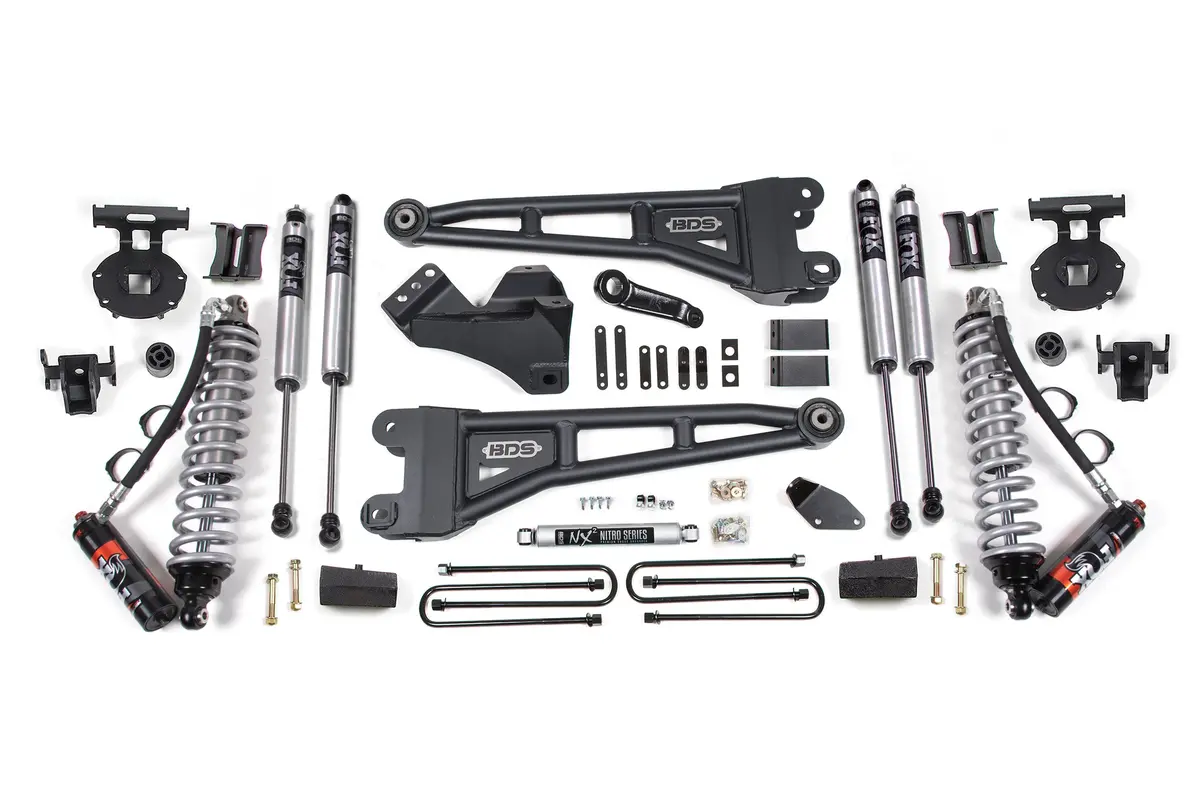 4 Inch Lift Kit W/ Radius Arm | Fox 2.5 Performance Elite Coil-Over Conversion | Ford F250/F350 Super Duty (05-07) 4Wd | Diesel 1