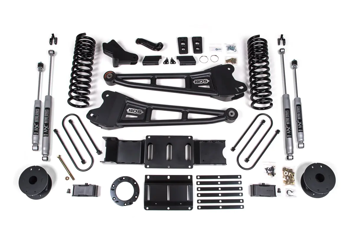 4 Inch Lift Kit W/ Radius Arm | Ram 3500 W/ Rear Air Ride (19-23) 4Wd | Gas 2