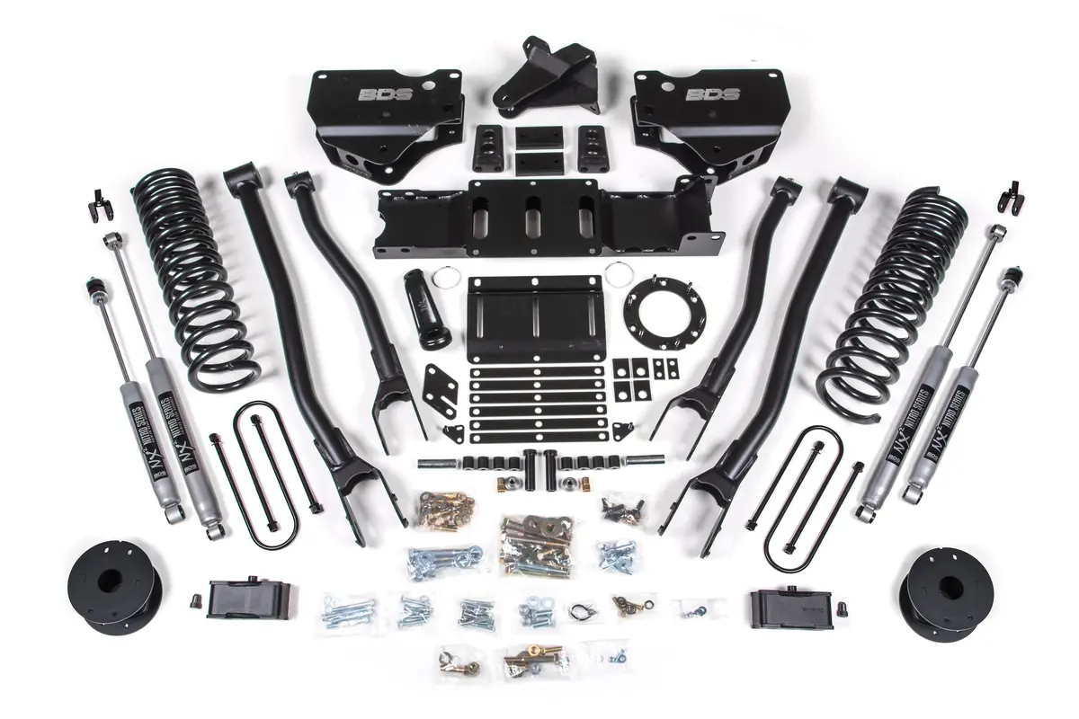 4 Inch Lift Kit W/ 4-Link | Ram 3500 W/ Rear Air Ride (19-23) 4Wd | Diesel 2