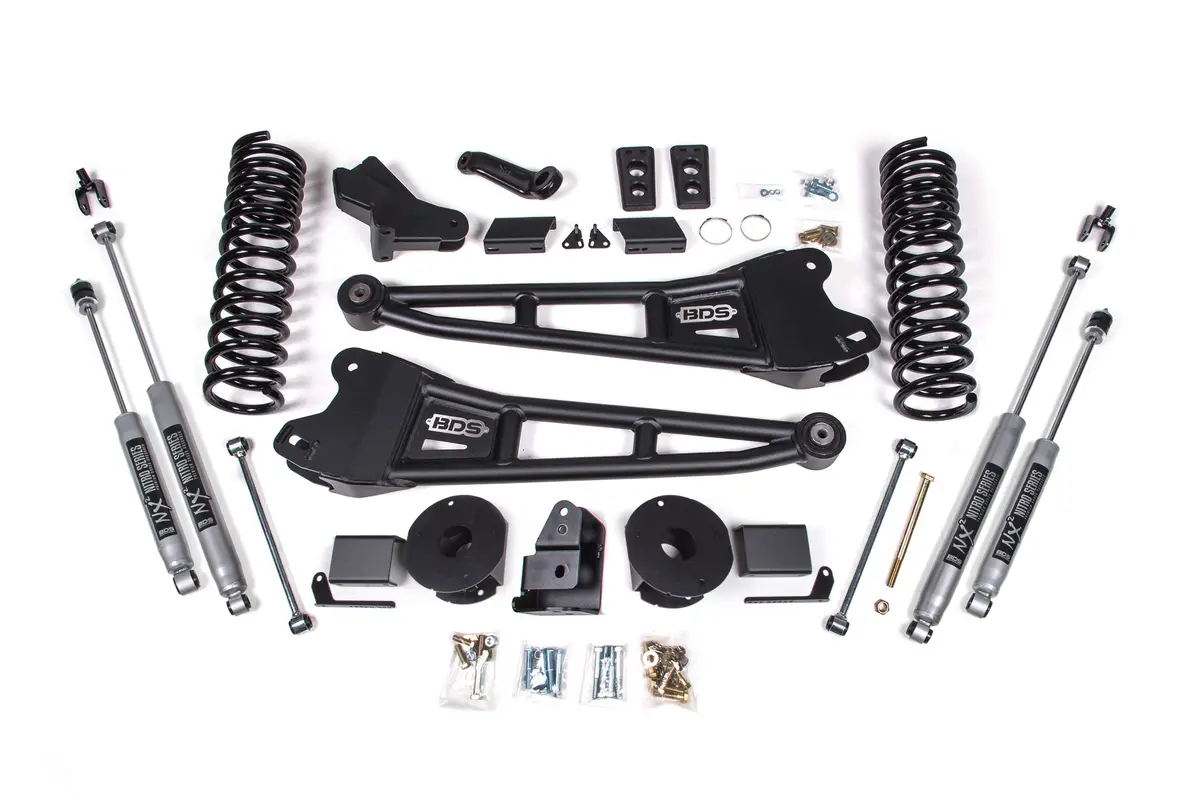 4 Inch Lift Kit W/ Radius Arm | Ram 2500 W/ Rear Air Ride (14-18) 4Wd | Gas 2