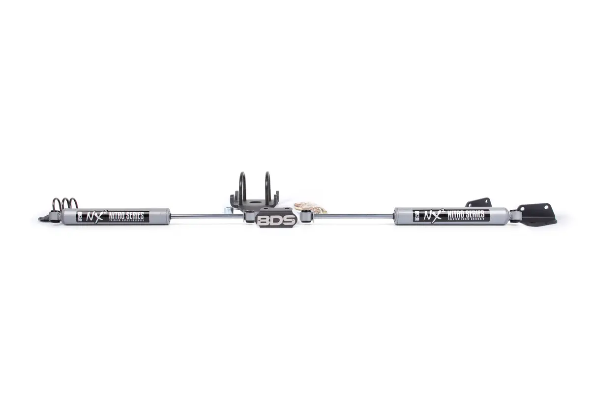 Dual Steering Stabilizer Kit W/ Nx2 Shocks | Dodge Ram 2500/3500 (09-13) 4Wd | T-Style Steering 1