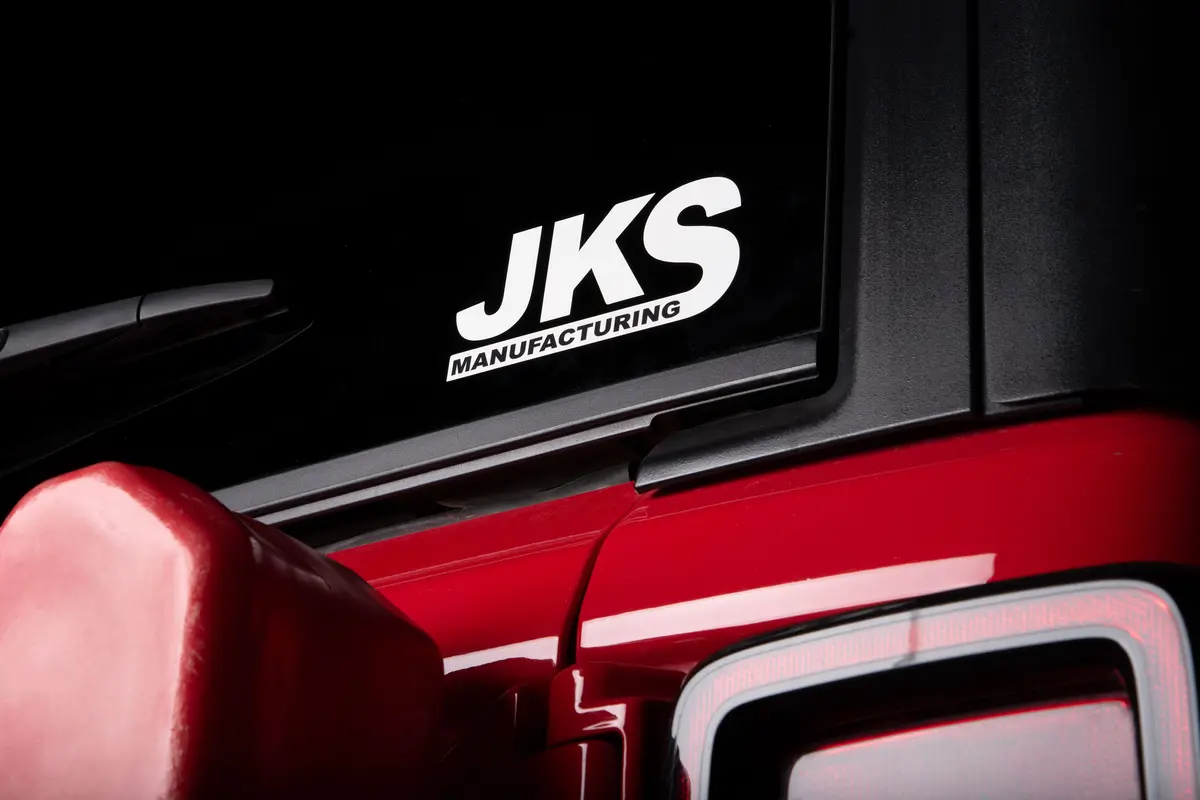 Jks Decal 2.5" X 5” | White 1