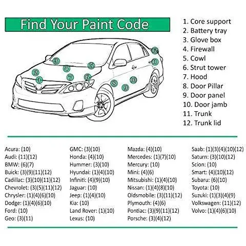 Custom Automotive Touch Up Spray Paint For Honda / Acura Cars 3