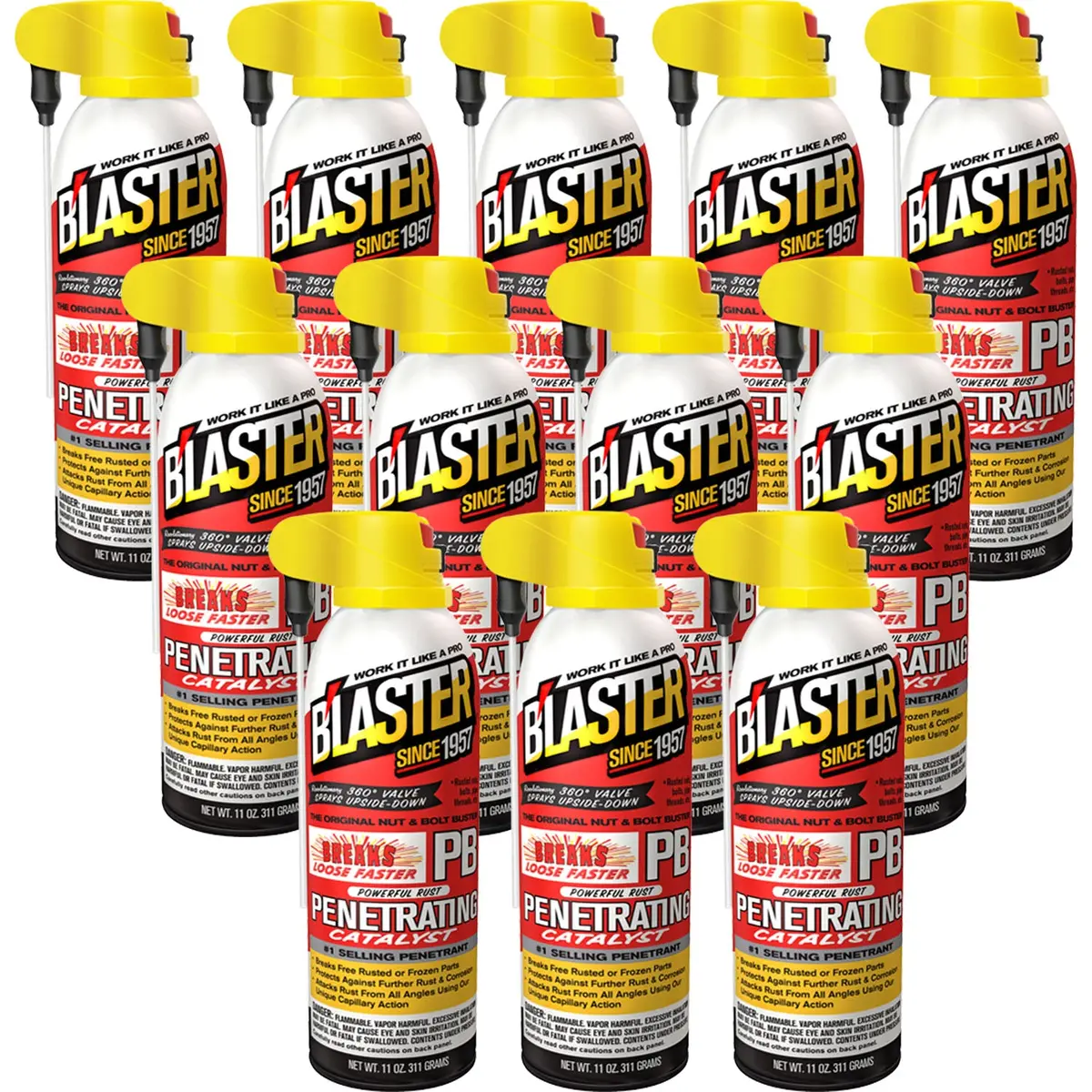 B'laster 16-Pb Rust Free Penetrating Catalyst - 11Oz Pack Of 12 1
