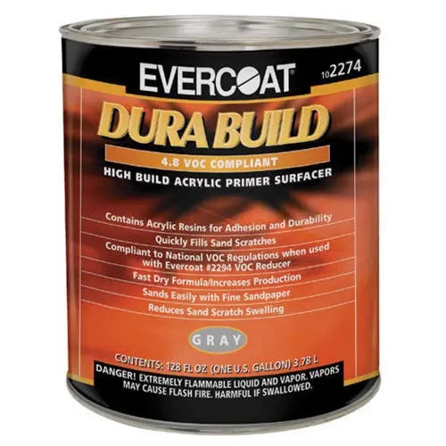Evercoat Dura-Build Acrylic Primer Surfacer - Gray, 2274 ,  1 Gallon 1