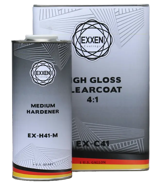 Exxen Coatings High Gloss Clear Coat 4:1 W/Qt Hardener 1