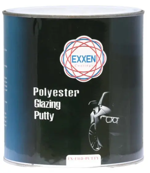 Exxen Coatings Polyester Glazing / Finishing Putty 2L W/Tube Hardener (Compare With Icing Putty) 1