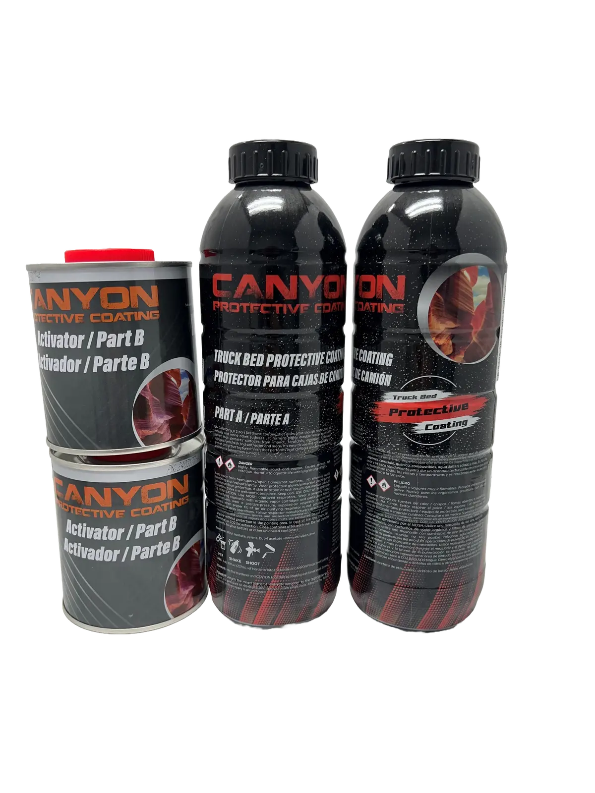 Truck Bed Liner, Black, 2 Quarts With Activator 1
