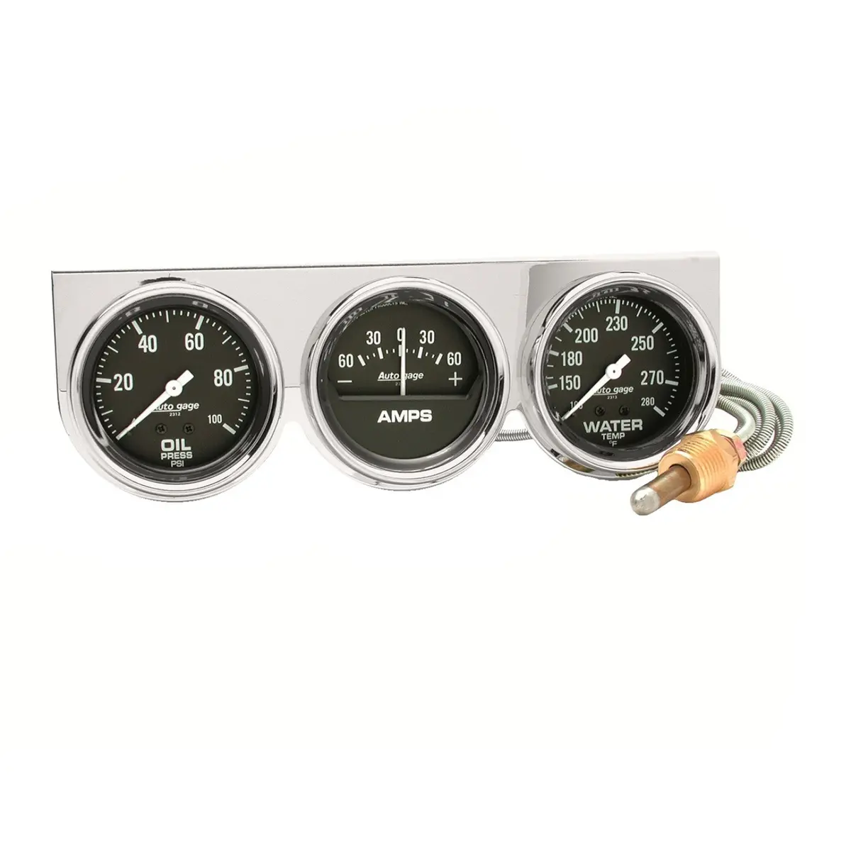 Autometer 2-1/16 In. Voltmeter, 0-16V, Spek-Pro, White/Black 1