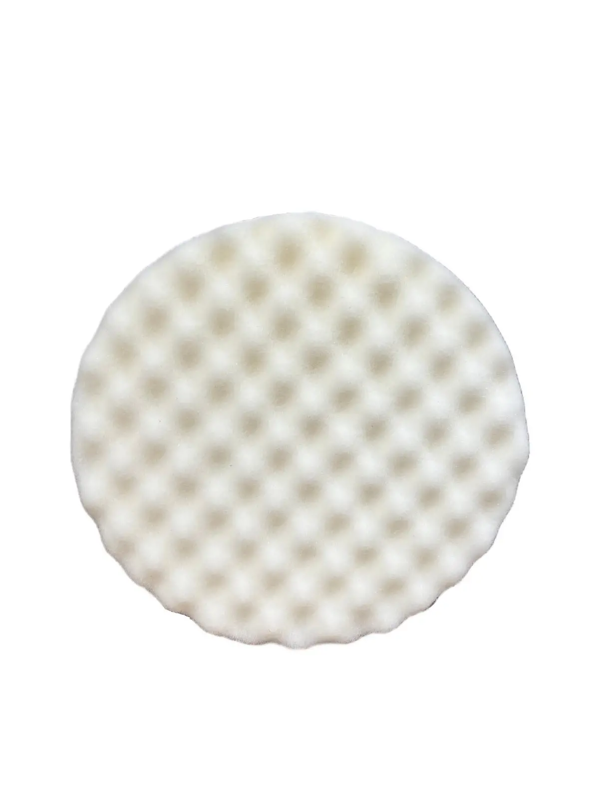 8" Waffle Foam White Compounding Pad (2 Pack) 1