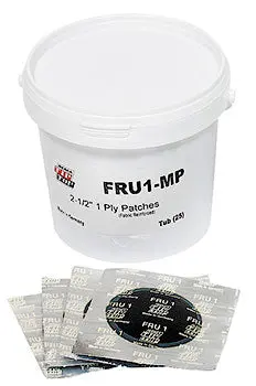 Rema Tip Top Fru1-Mp Fabric Reinforced Tire Repair Unit 2-1/2" 1Ply Pail Of 25 1